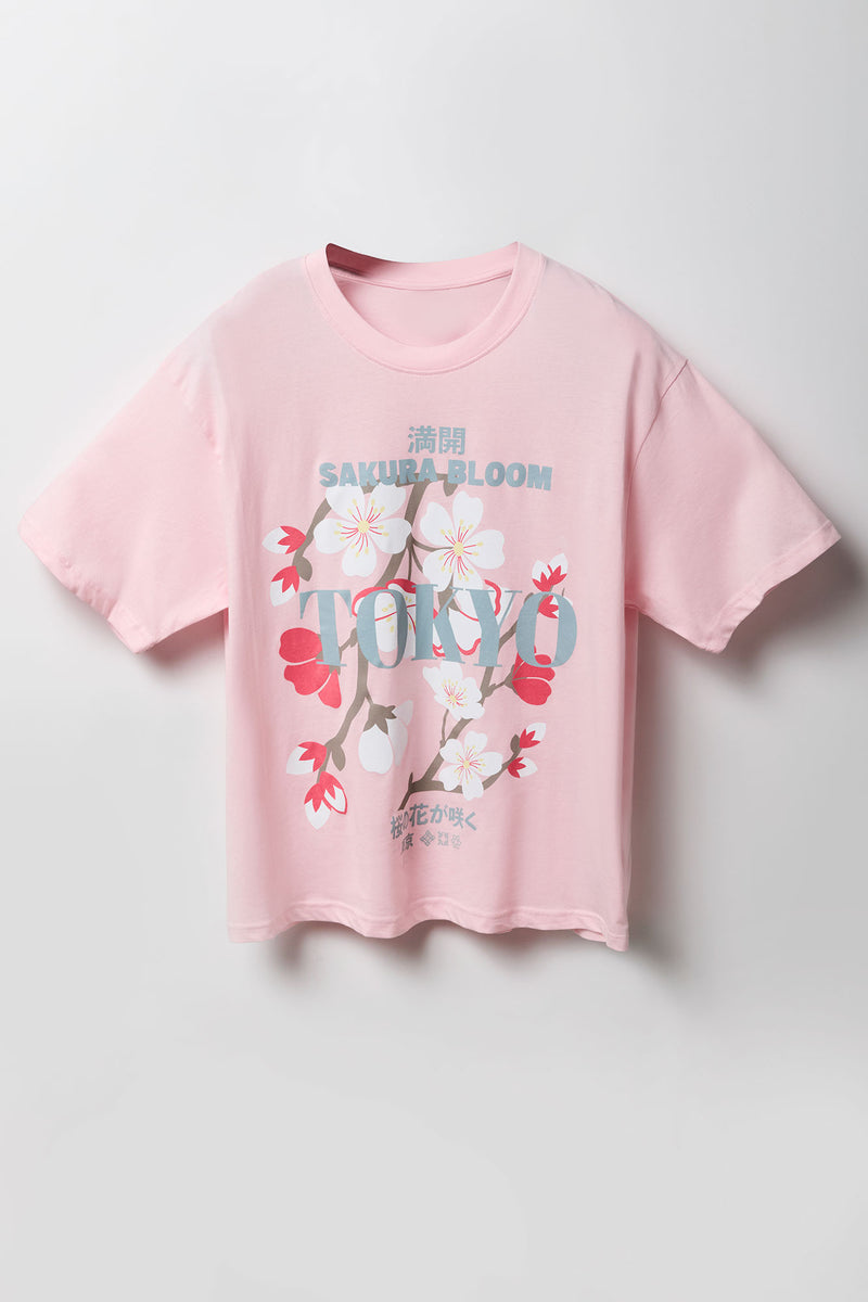 T-shirt à imprimé Tokyo Sakura