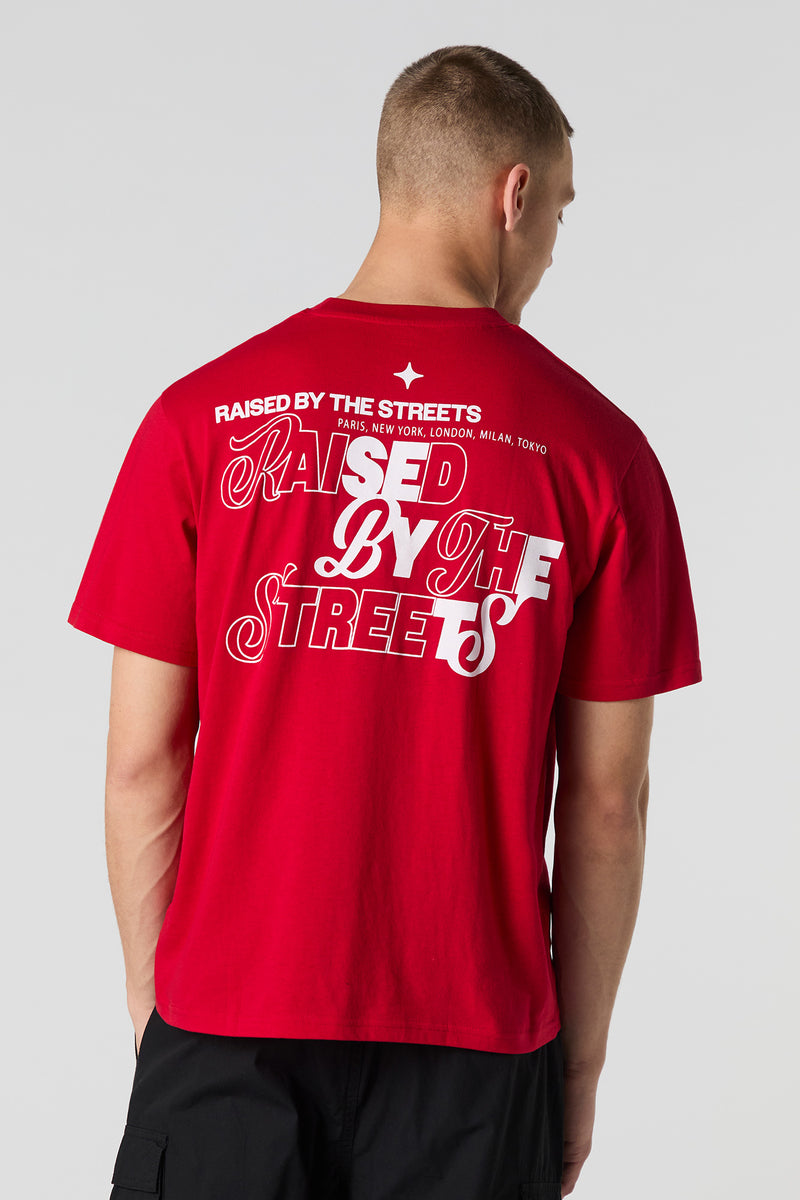 T-shirt à imprimé Raised by the Streets