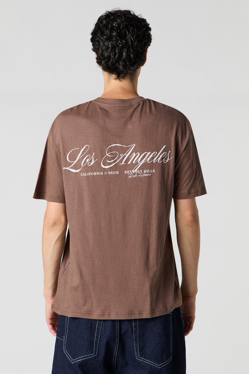 T-shirt à imprimé LA