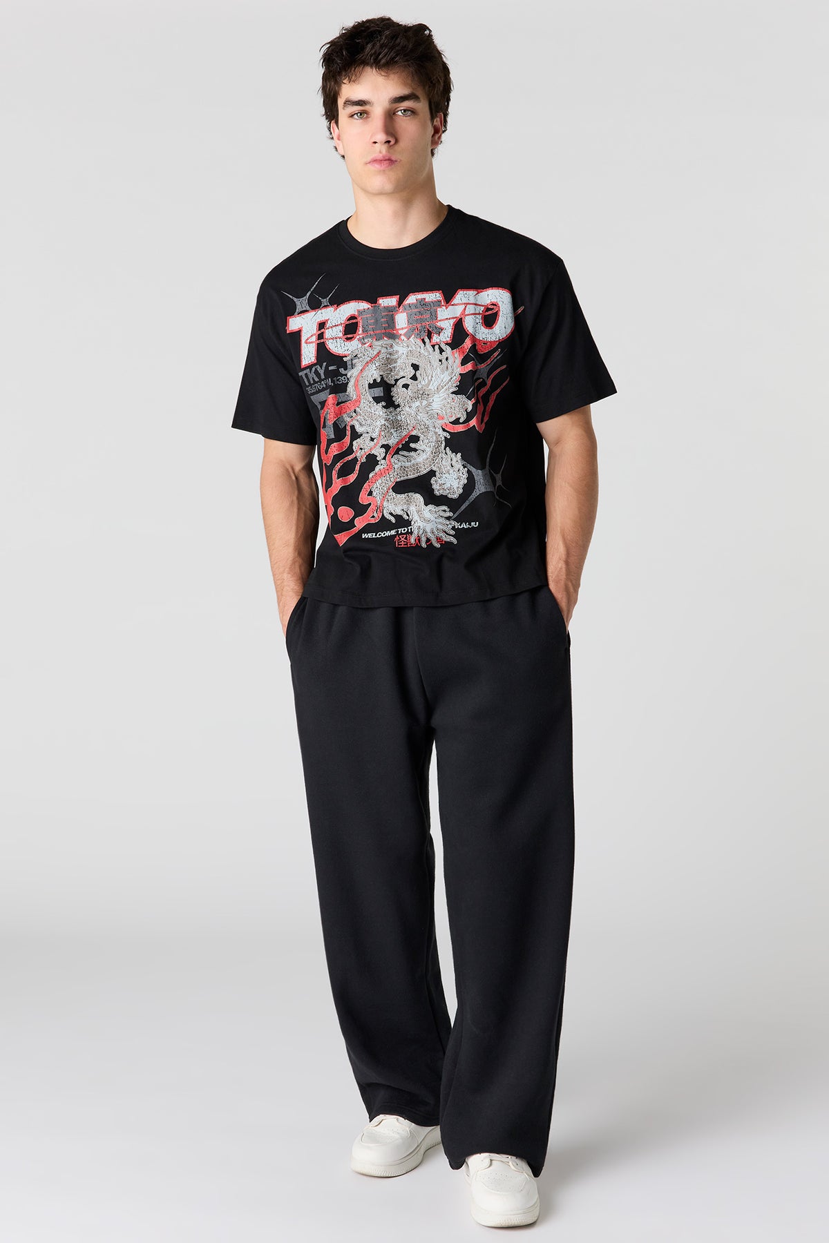 Vue alternative 3. T-shirt carré à imprimé Tokyo