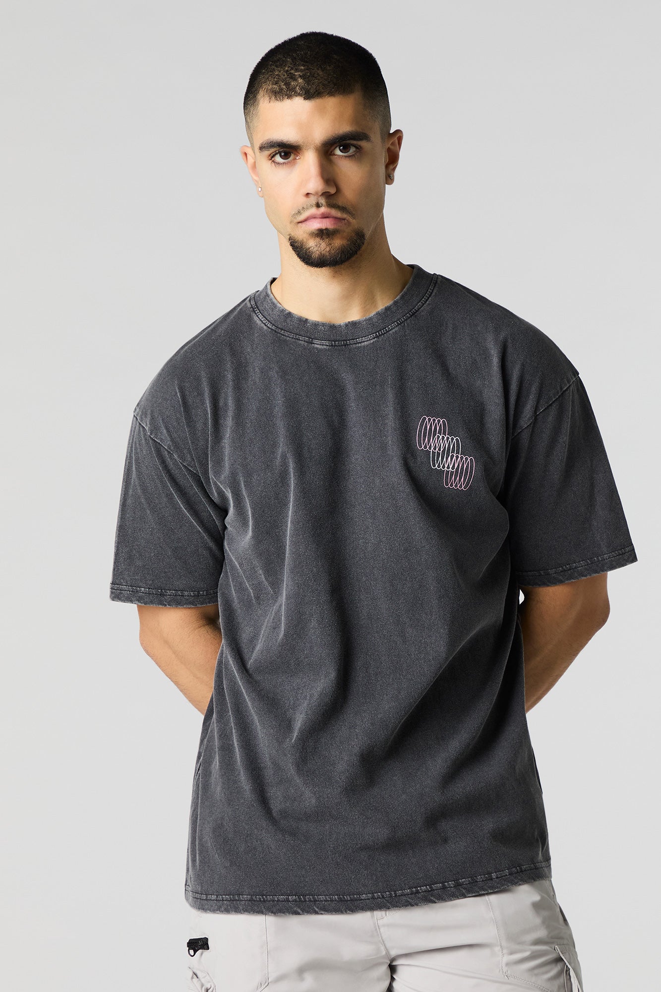 トップス SEESEE URBS BIG SHIRT WASHED NEL SEESEE URBS BIG SHIRT WASHED NEL Long Night Graphic Washed T