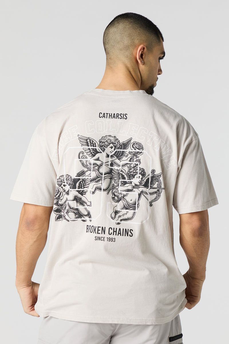 T-shirt à imprimé Broken Chains