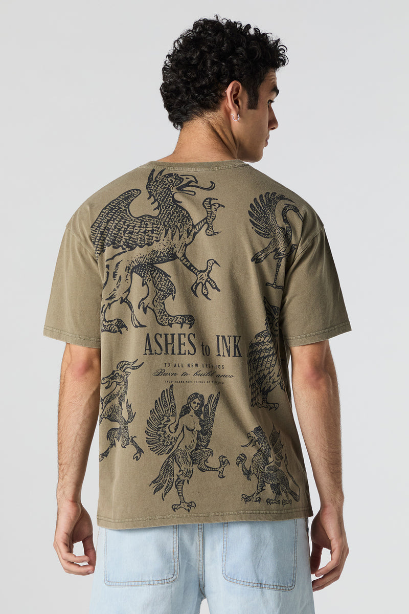 T-shirt à imprimé Ashes To Ink