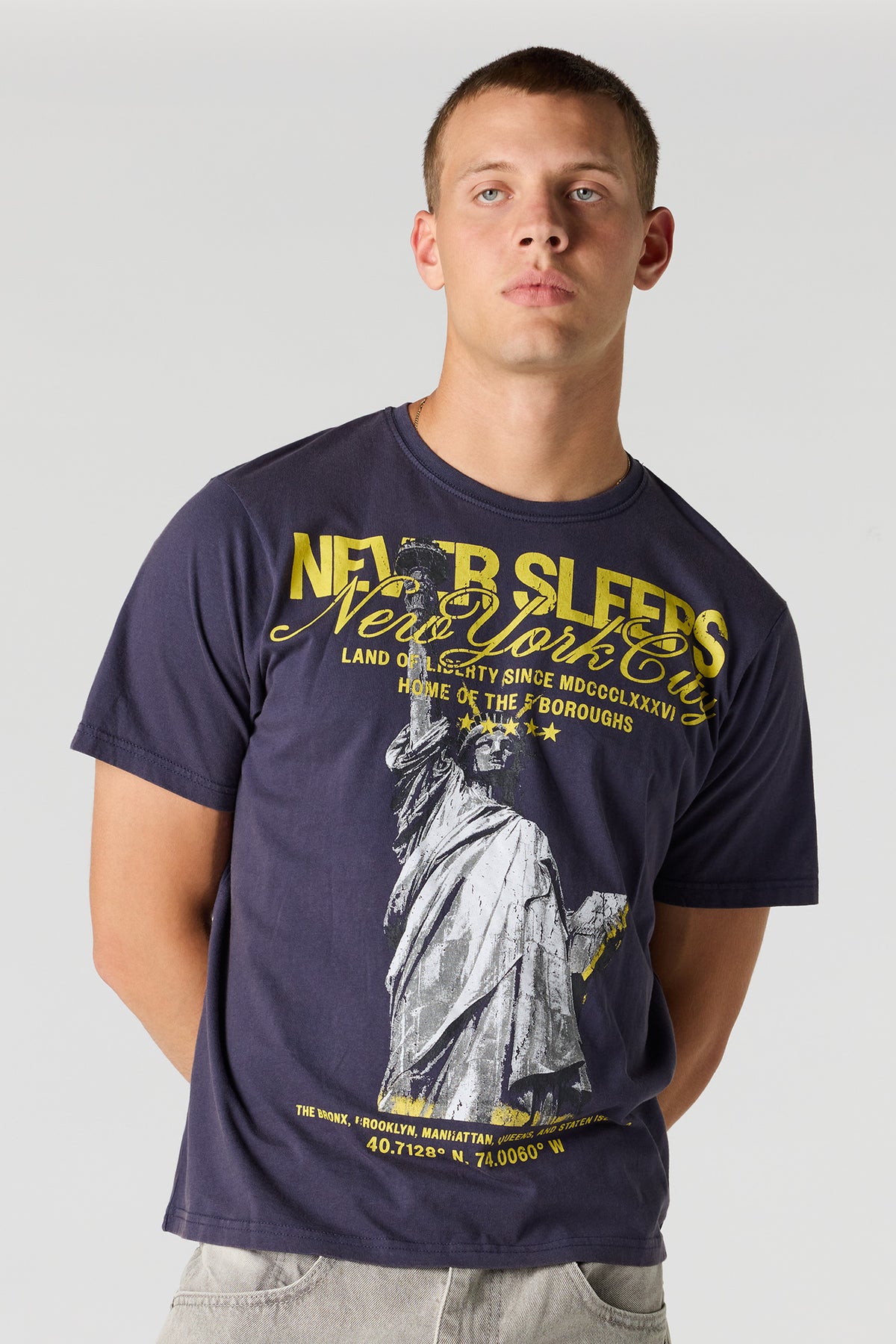 New York City Graphic T-Shirt - Ocean Blue