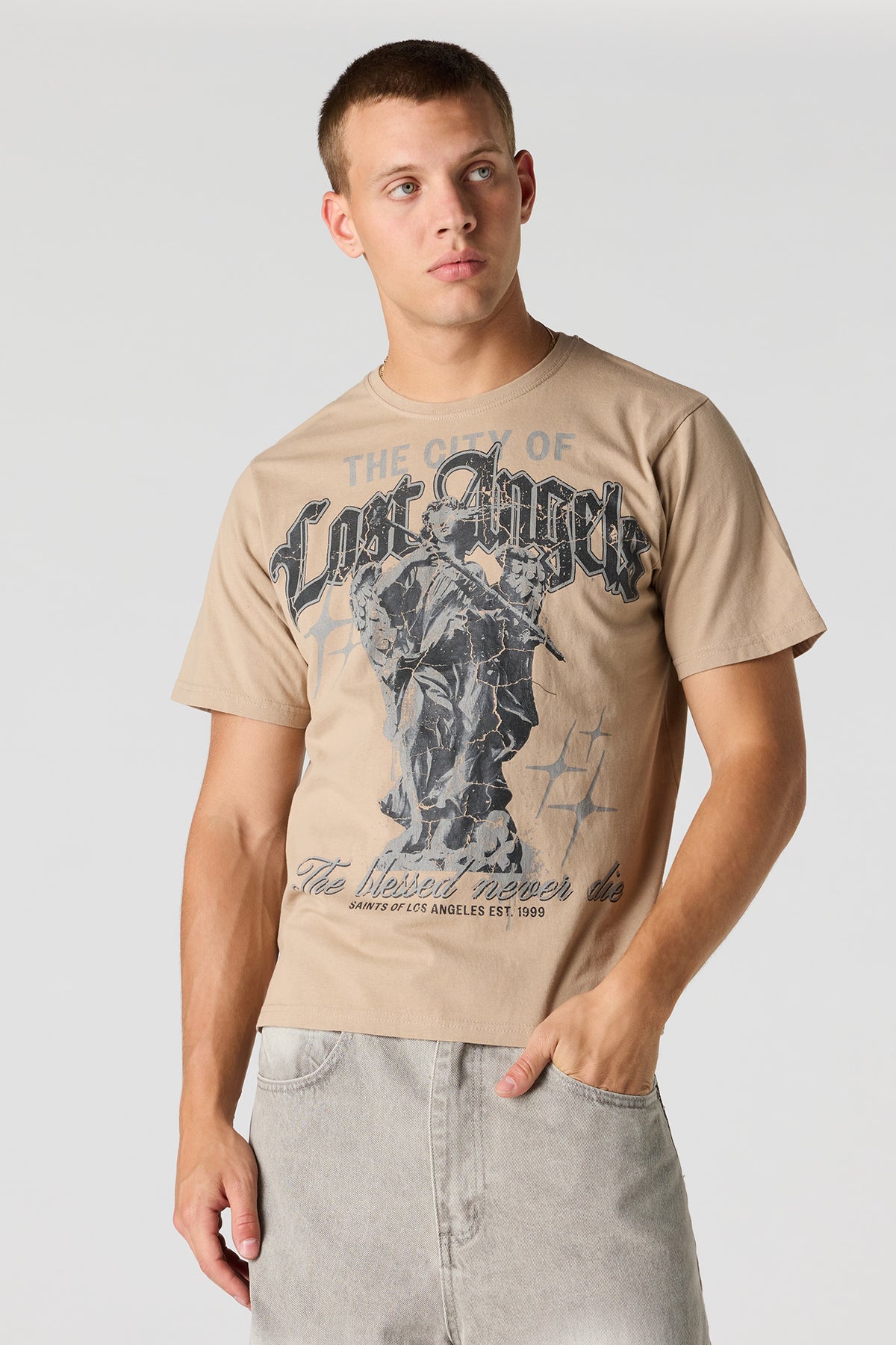 Angel Graphic T-Shirt - Bronze