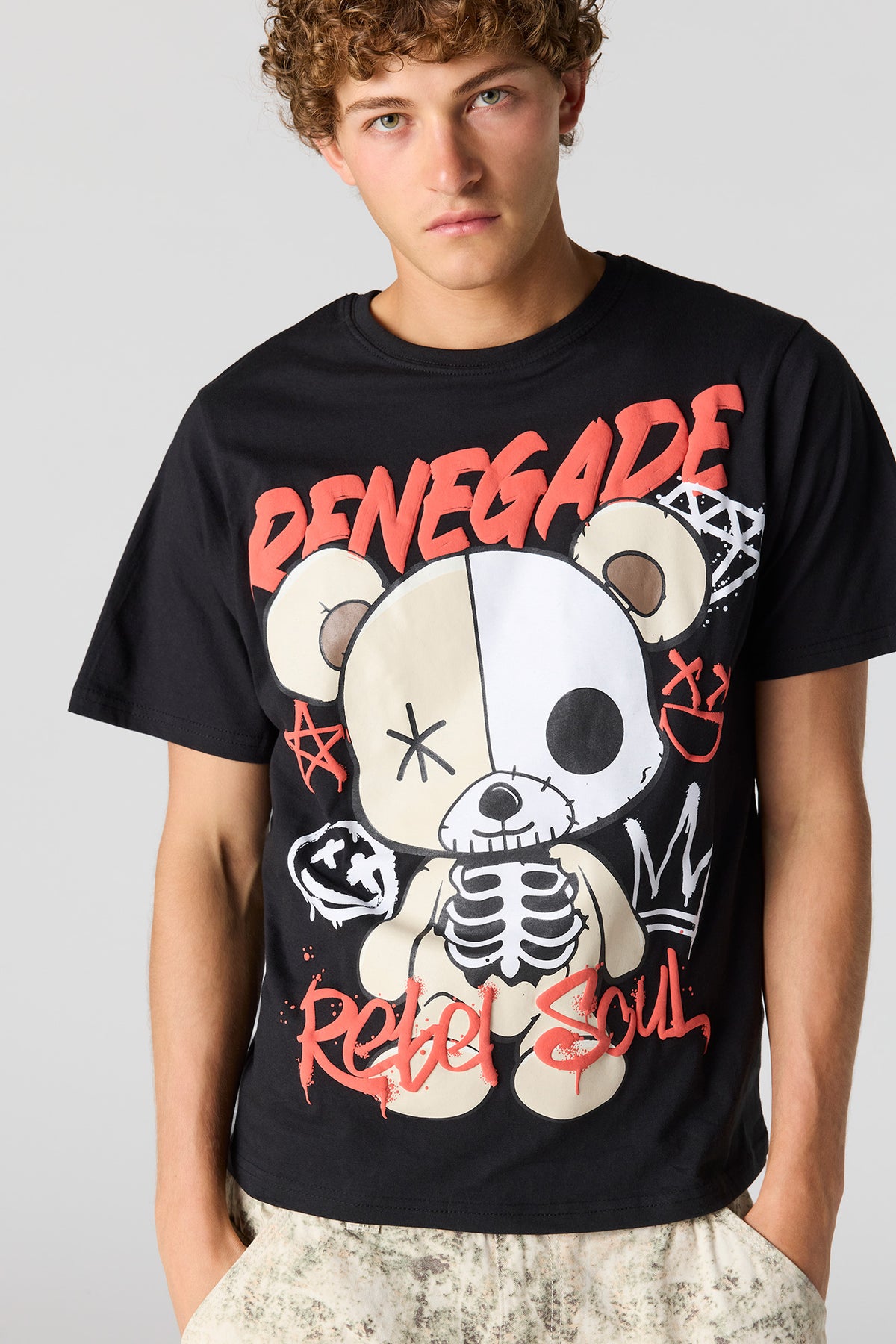 Alt View 4. Graphic T-Shirt - Black