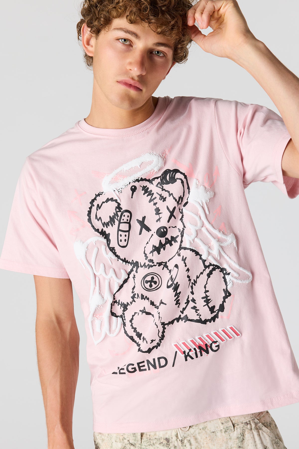 Alt View 4. Graphic T-Shirt - Light Pink