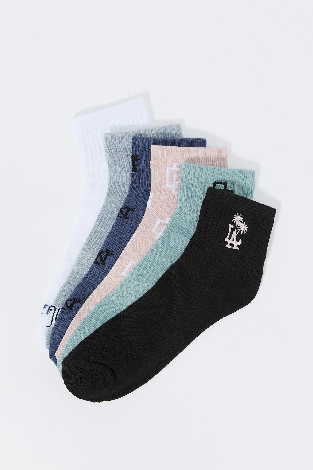 Chaussettes avec motif brodé (6 paires)