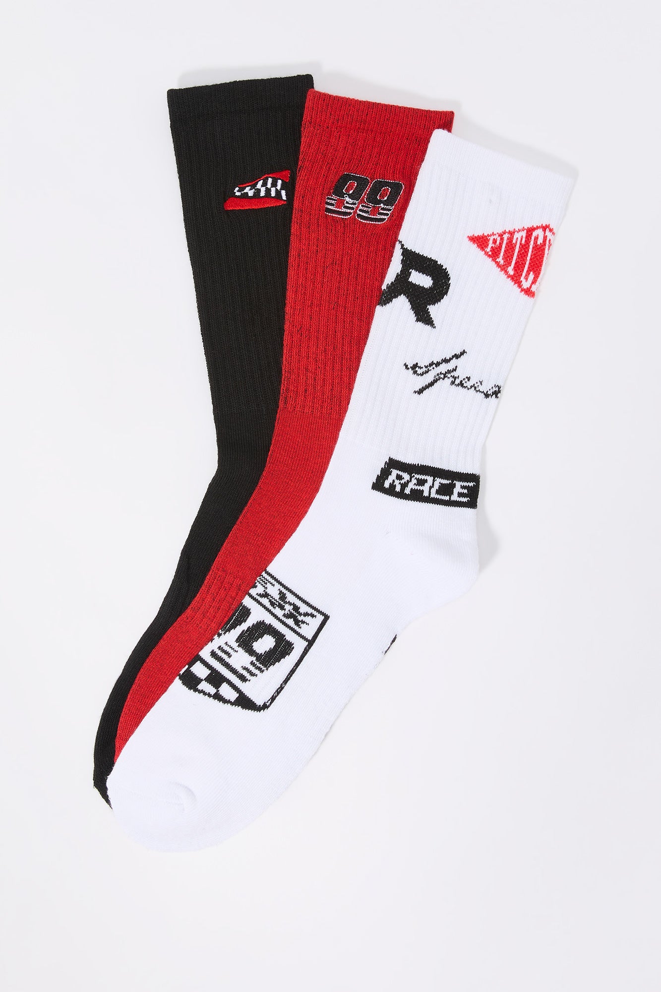 Racer Crew Socks (3 Pack)