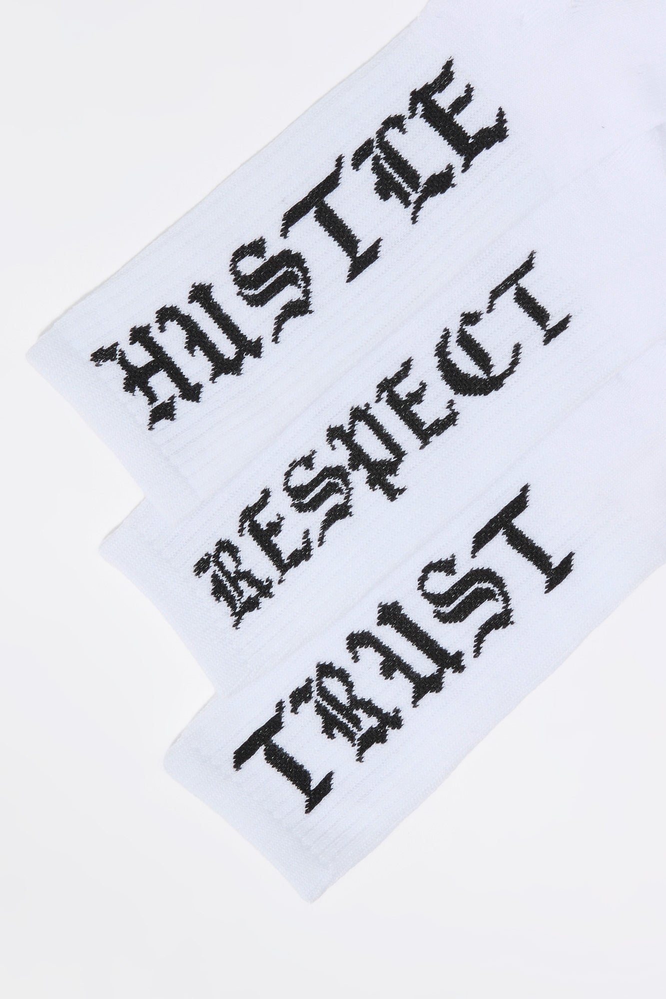 Trust Respect Hustle Crew Socks (3 Pack)