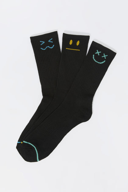 Emoji Crew Socks (3 Pack)