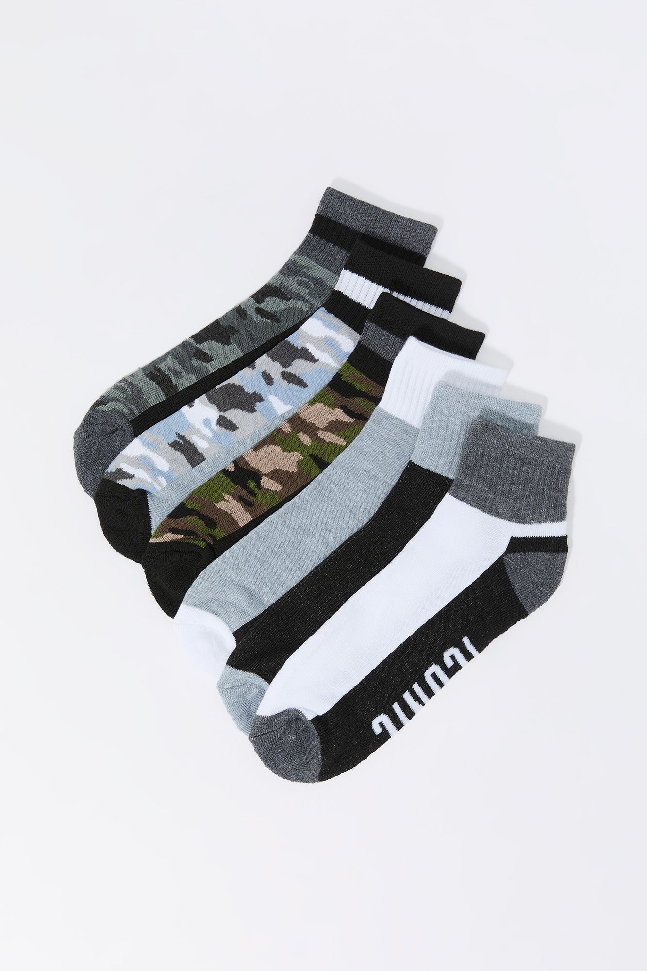 Assorted Athletic Camo Socks (6 Pack)