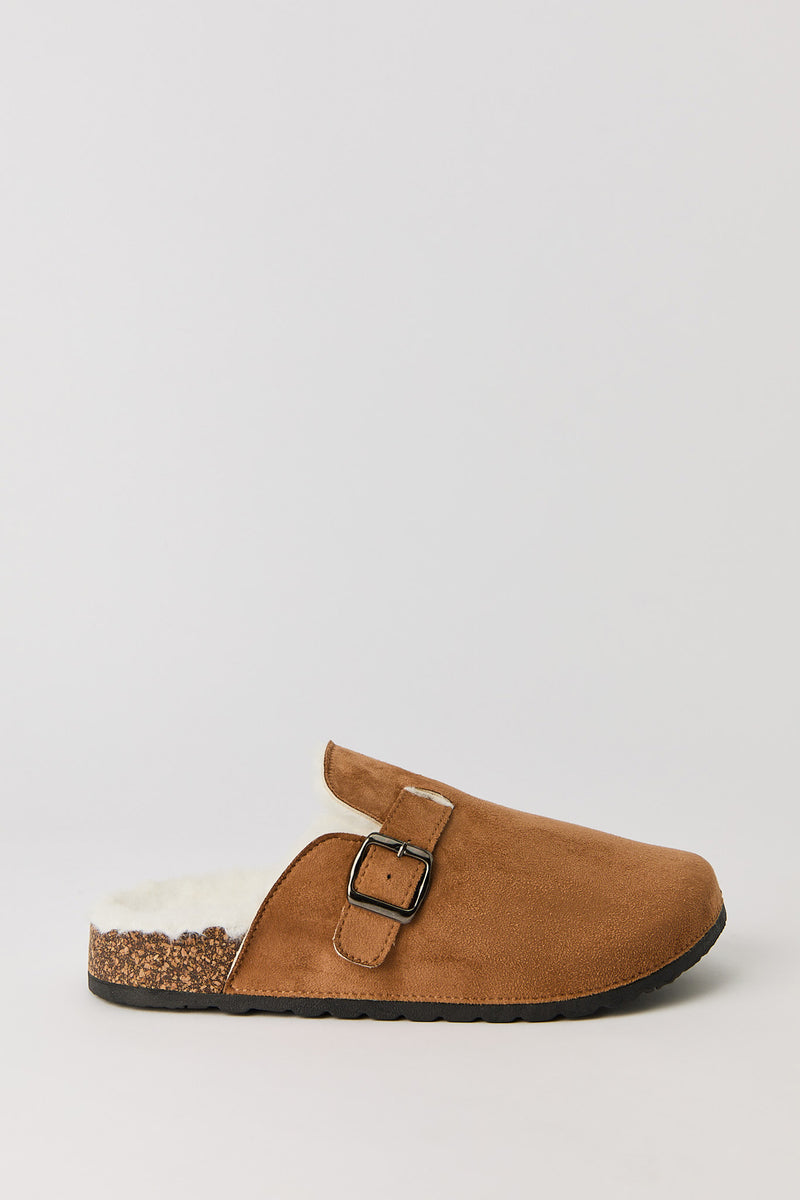 Pantoufles doublées de similifourrure