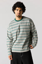 Striped Boxy Long Sleeve Top