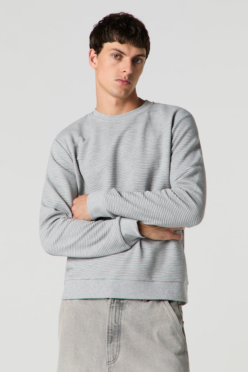 Ottoman Ribbed Long Sleeve Top