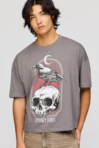T-shirt carré à imprimé Spooky 