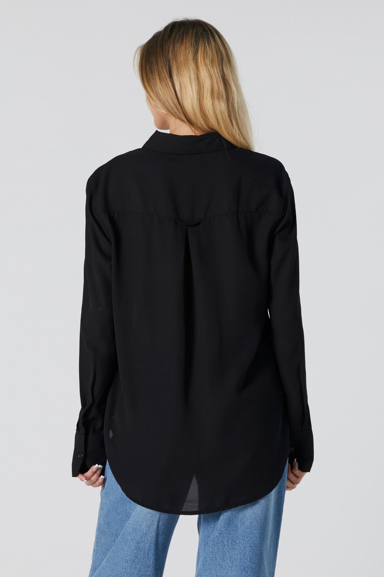 Long Sleeve Button-Up Top