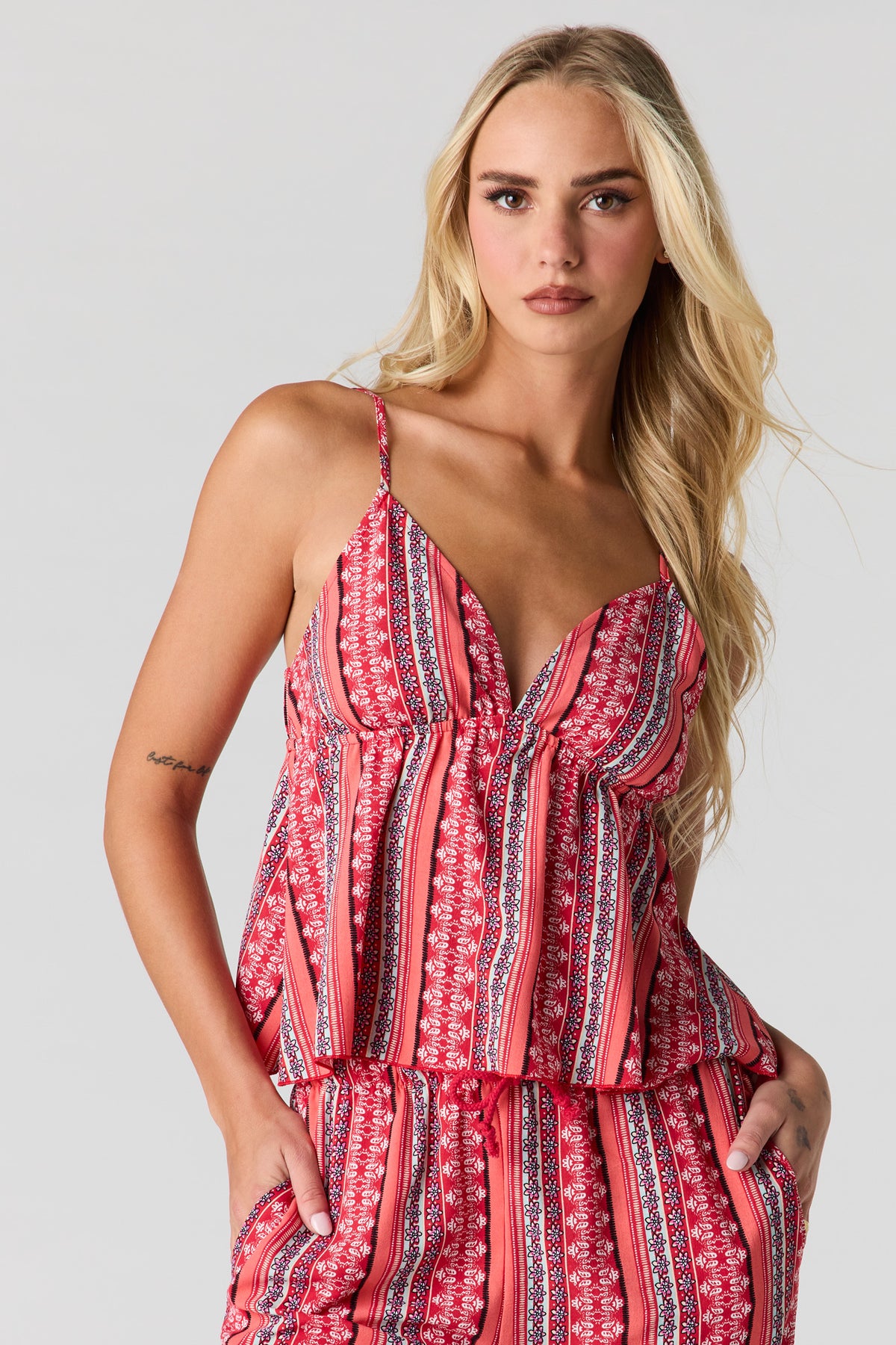 Camisole de style nuisette fluide