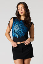 Mesh Cinched Tie Tank