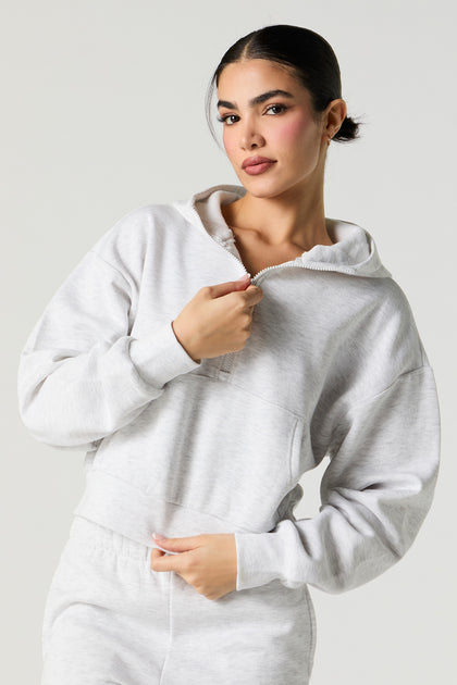 Active Quarter Zip Fleece Hoodie