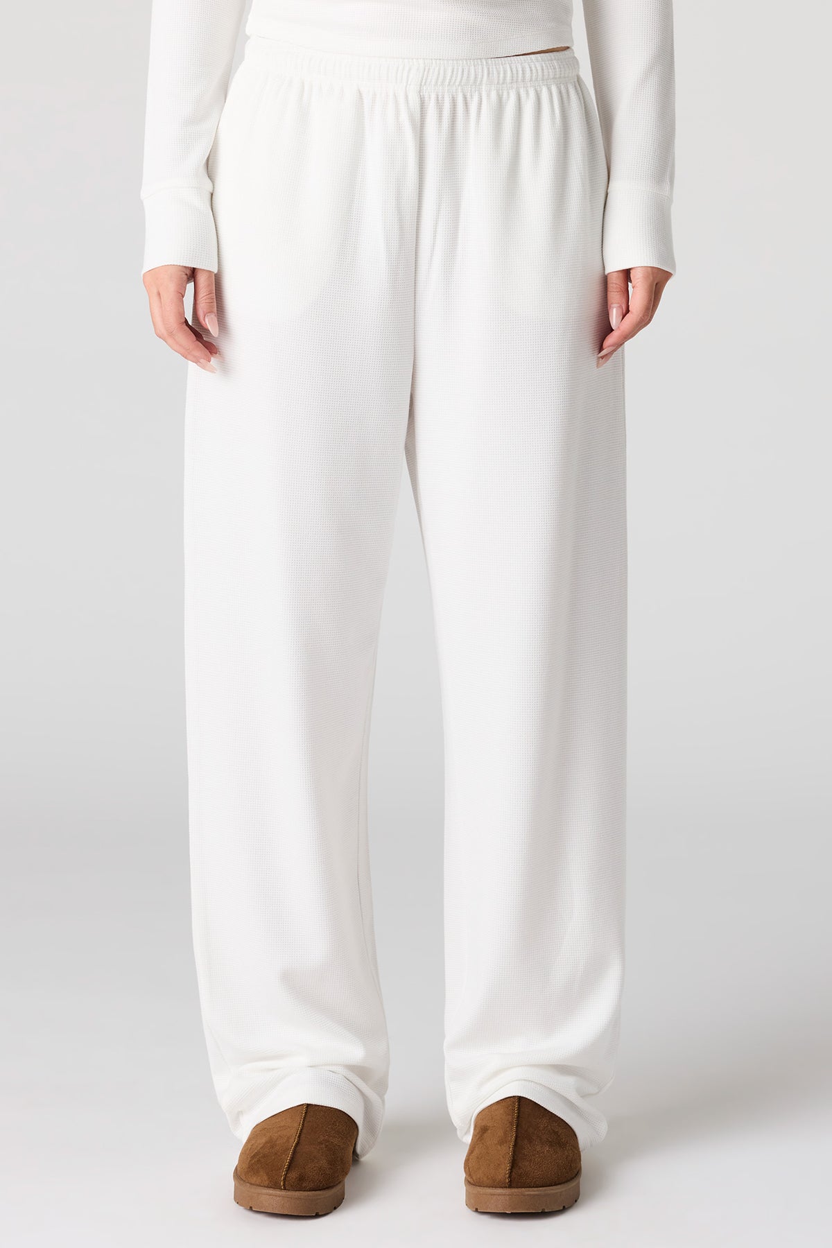 Vue alternative 2. Pantalon en tricot gaufré