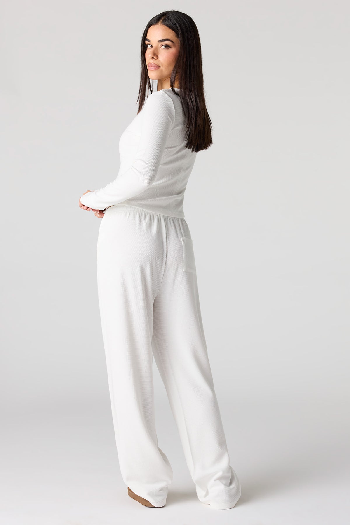 Vue alternative 3. Pantalon en tricot gaufré