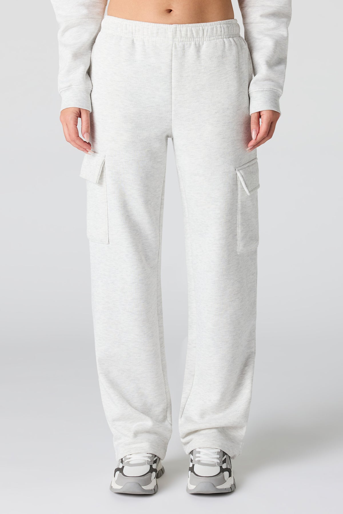 Vue alternative 2. Pantalon cargo en molleton uni