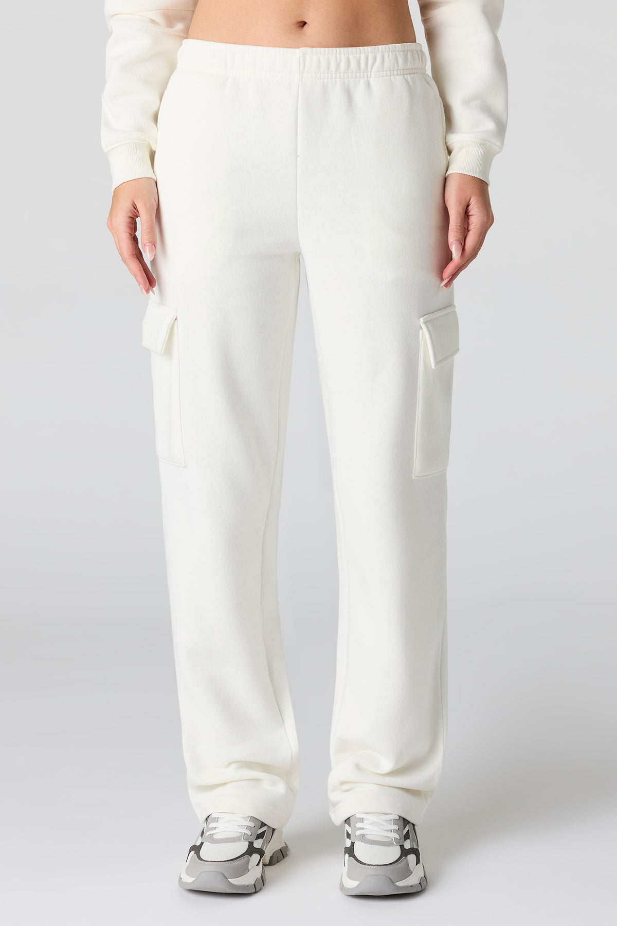 Vue alternative 2. Pantalon cargo en molleton uni