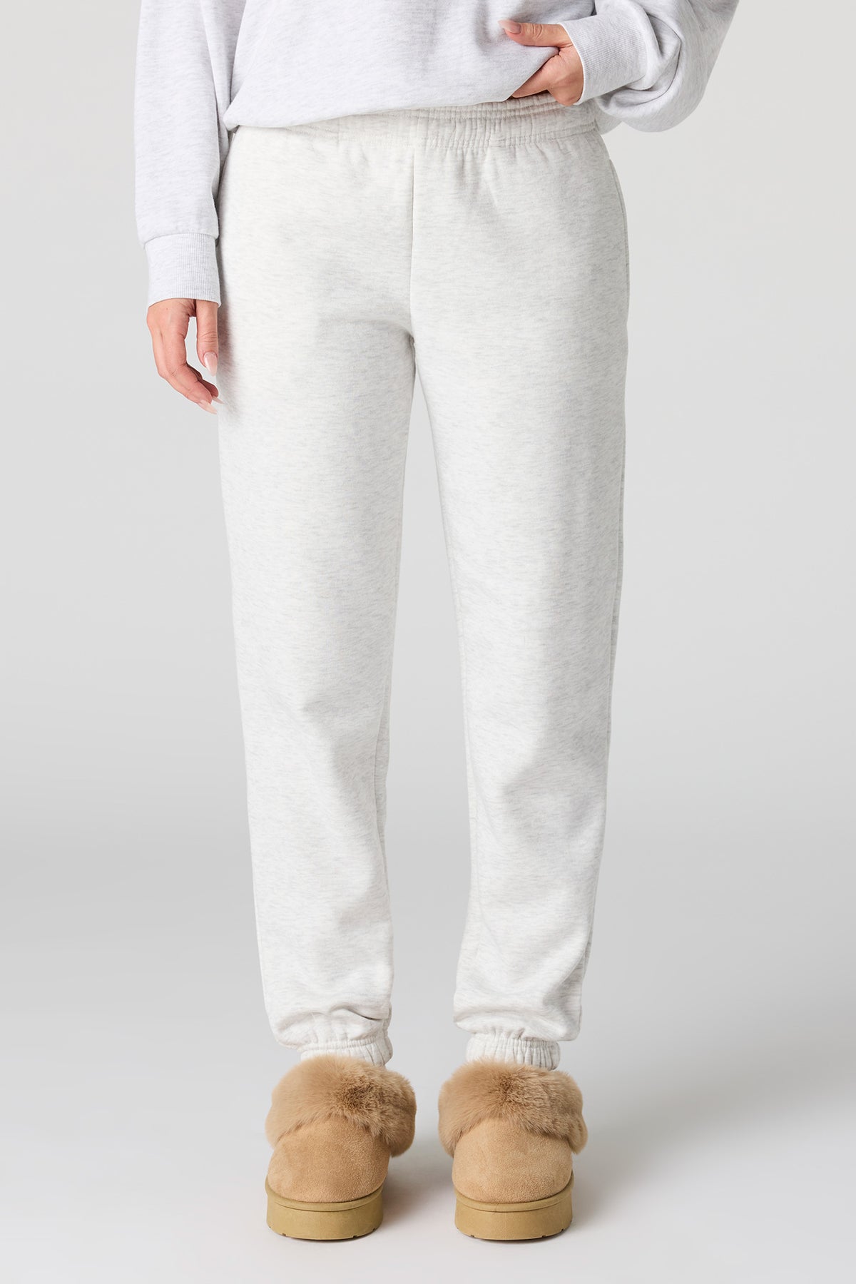 Alt View 2. Classic Fleece Jogger - Heather Grey