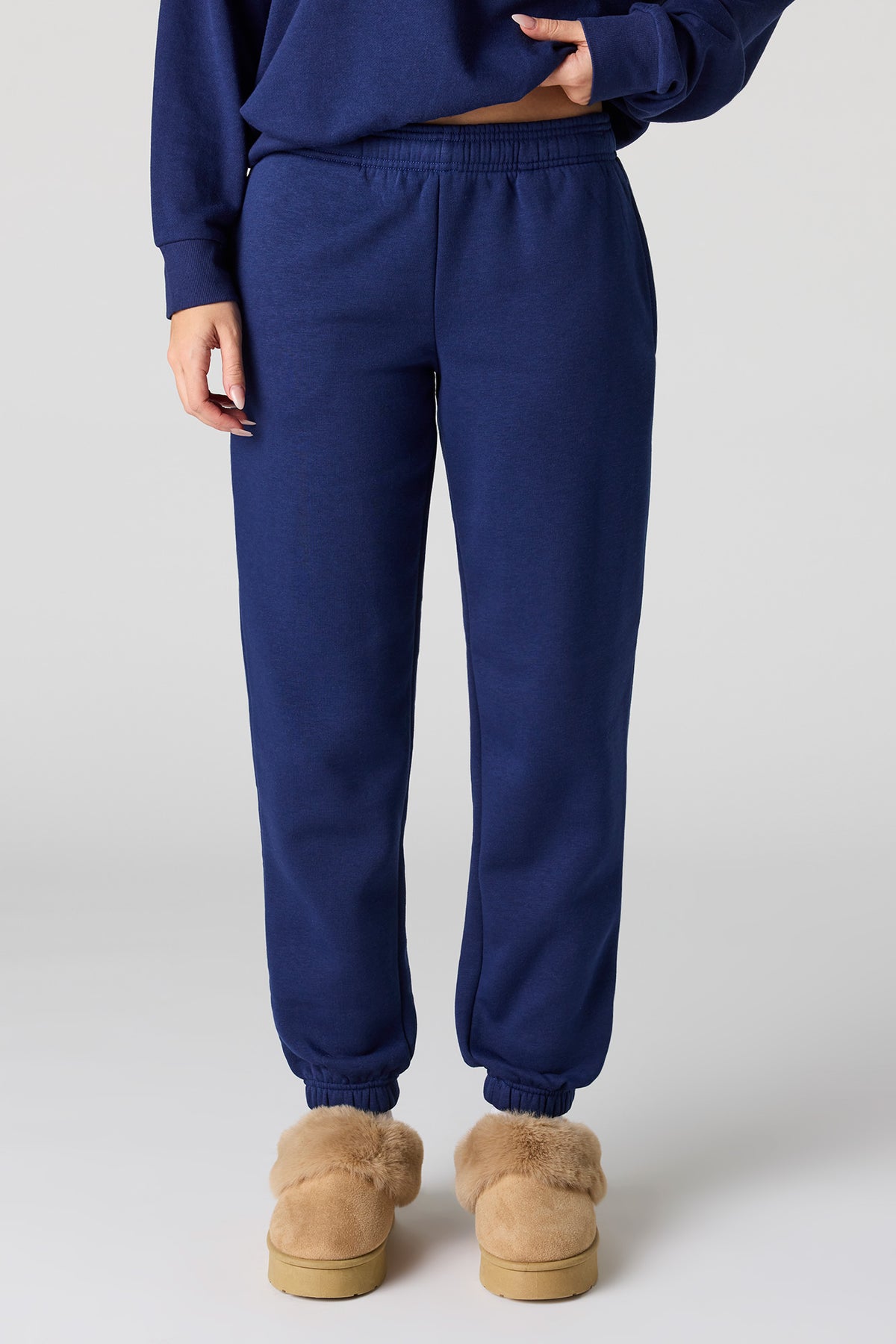 Alt View 2. Classic Fleece Jogger - Dark Blue
