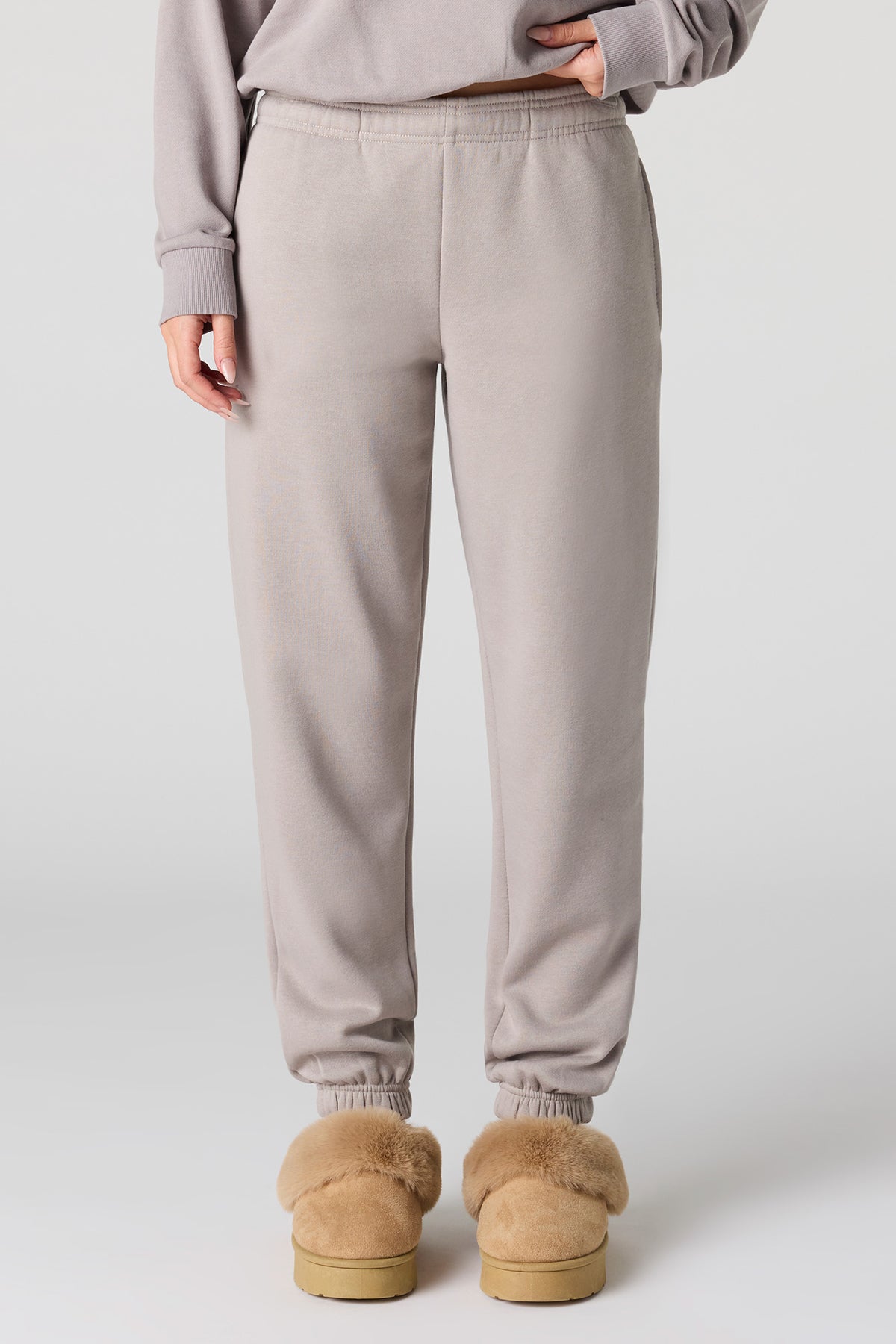 Alt View 2. Classic Fleece Jogger - Taupe