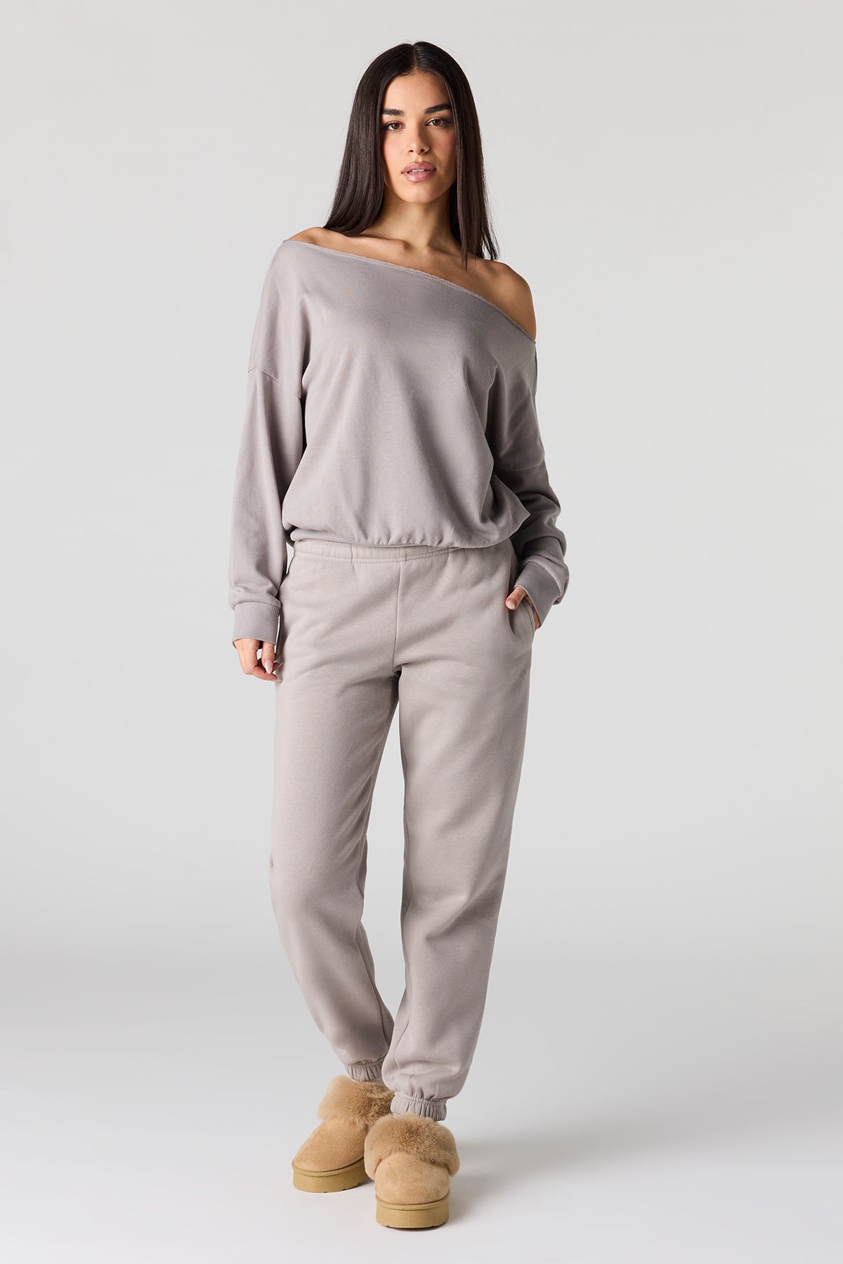 Classic Fleece Jogger - Taupe