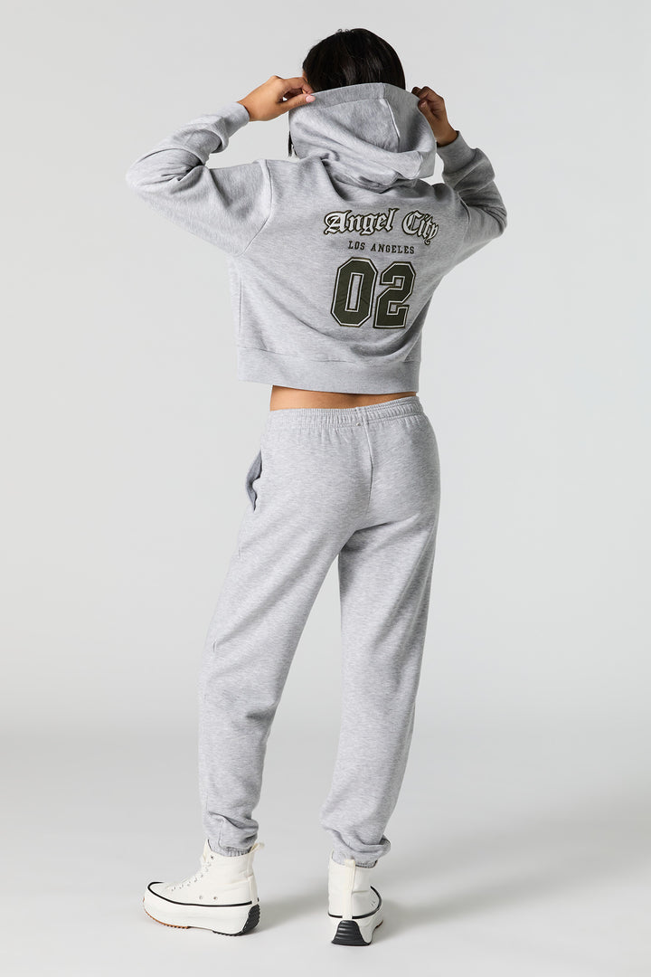 Jogger en molleton avec revers