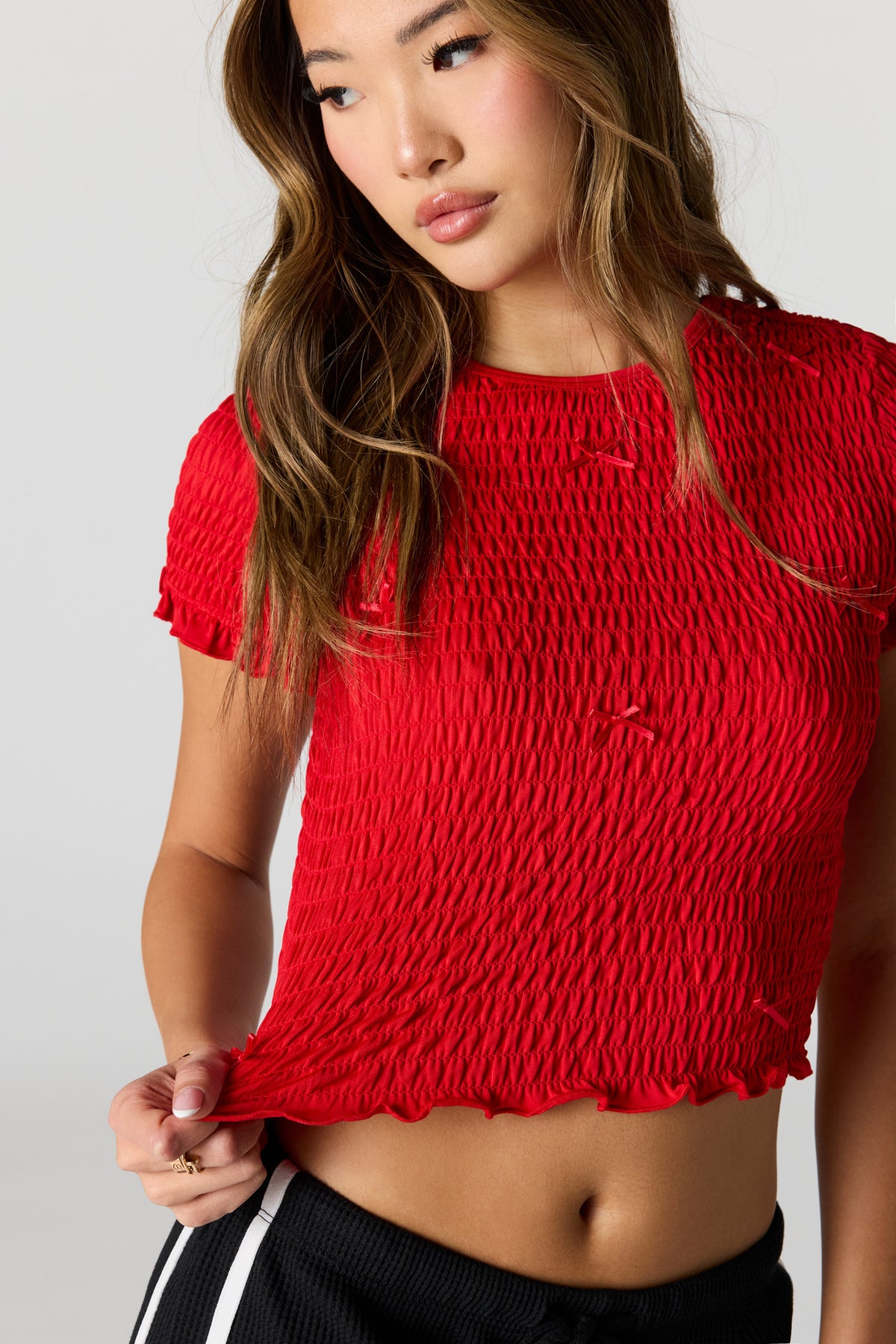 Vue alternative 4. T-shirt smocké avec boucle