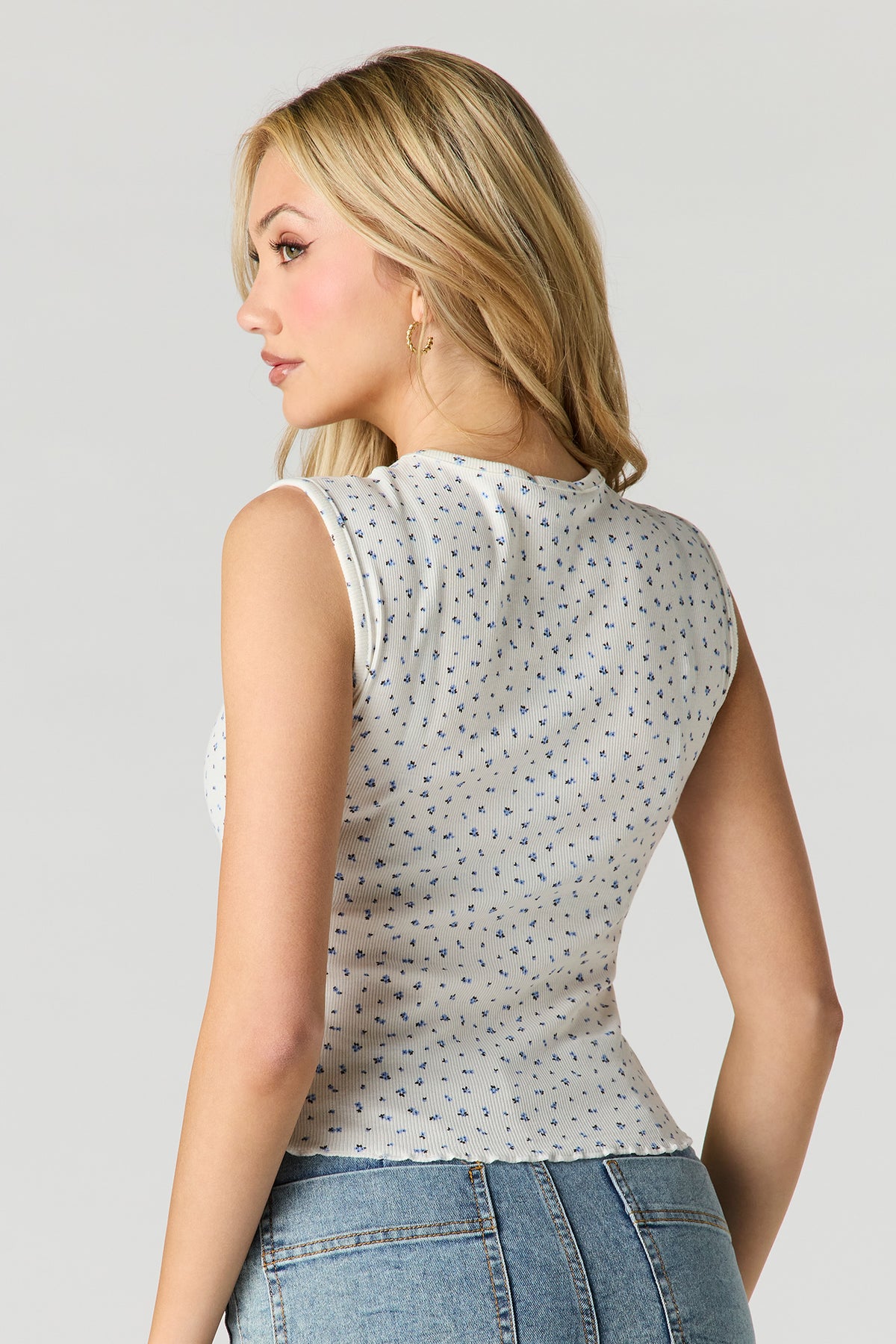 Alt View 2. Flyaway Tank - Blue