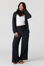 Pantalon fluide à jambe large