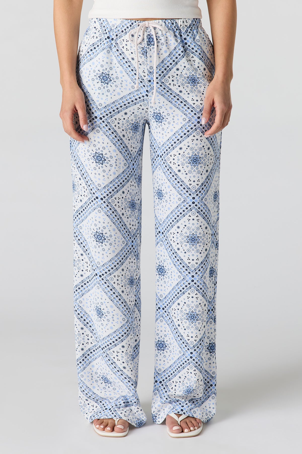 Vue alternative 2. Pantalon fluide à taille coulissante