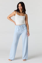Pantalon fluide à taille coulissante