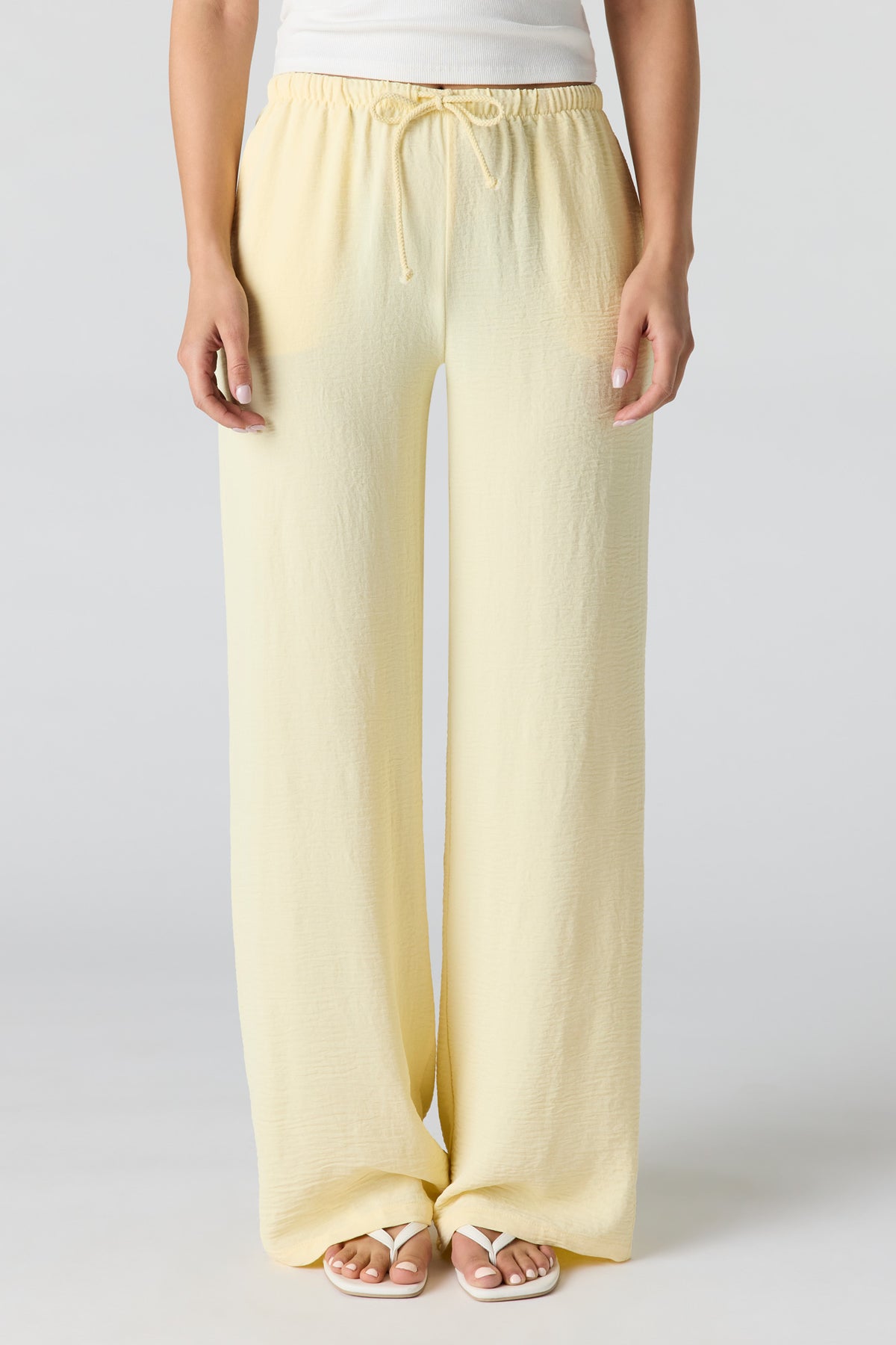Vue alternative 2. Pantalon fluide à taille coulissante