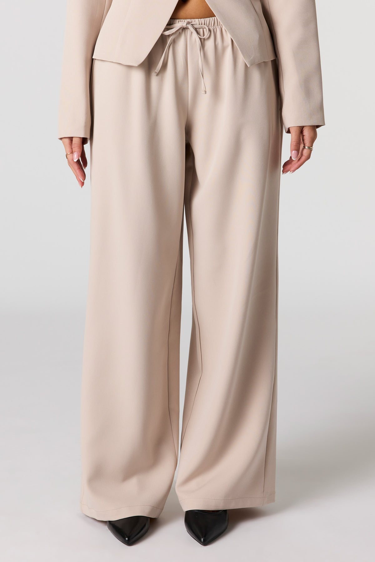 Alt View 2. Drawstring Dress Pant - Tan