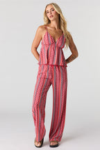 Pantalon fluide à taille coulissante