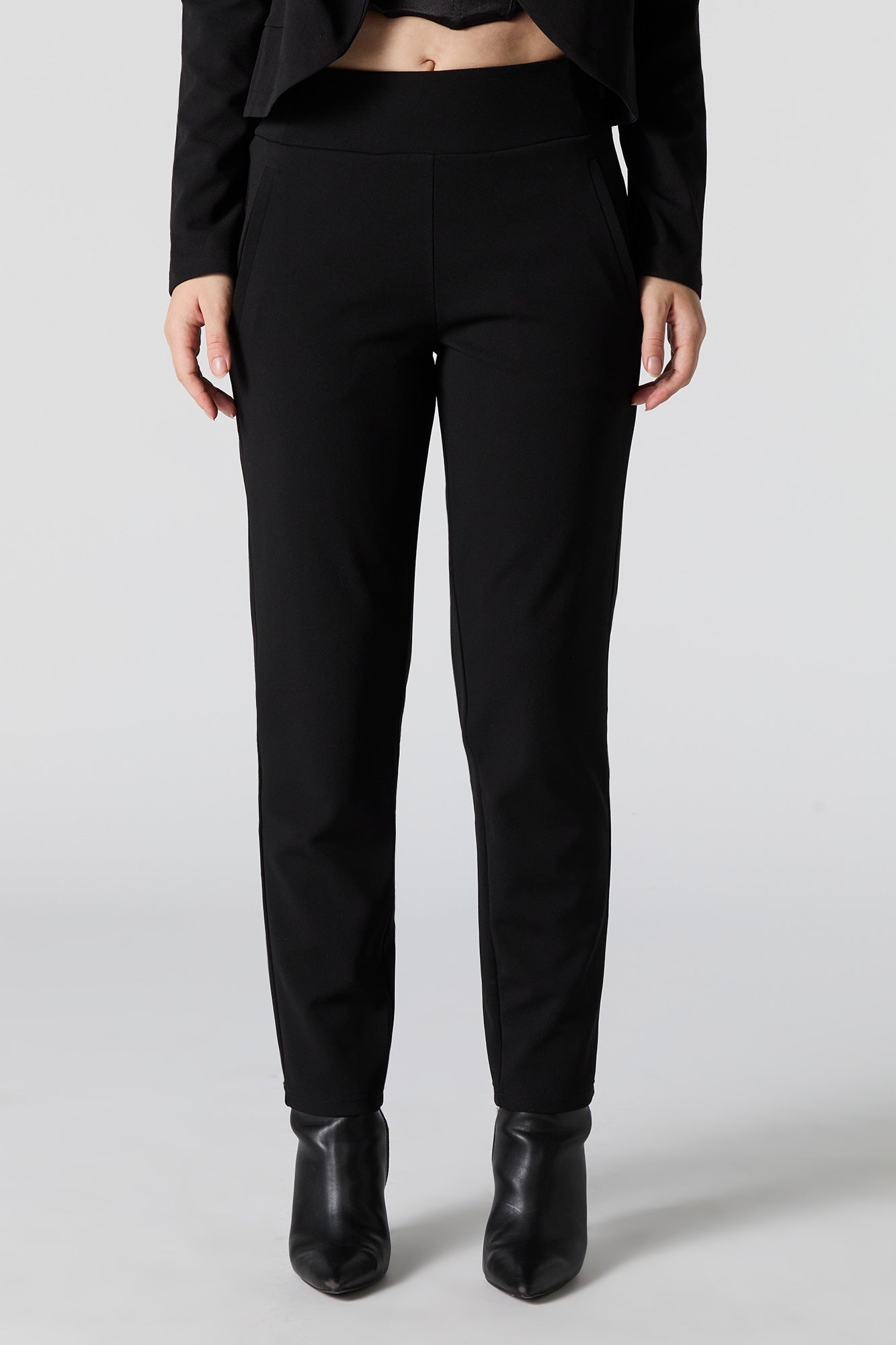 Crepe Slim Dress Pant