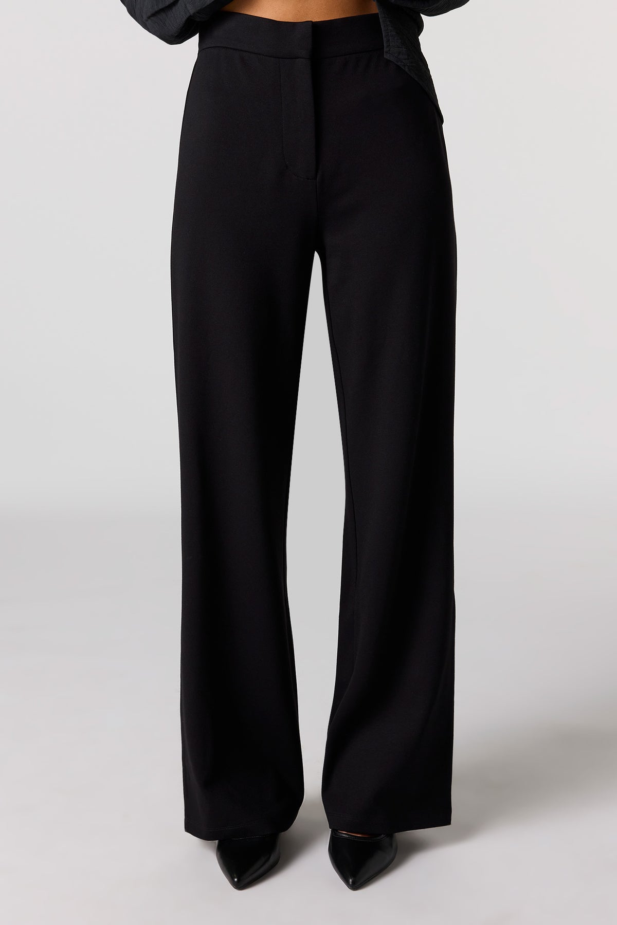 Alt View 2. Wide Leg Dress Pant - Black