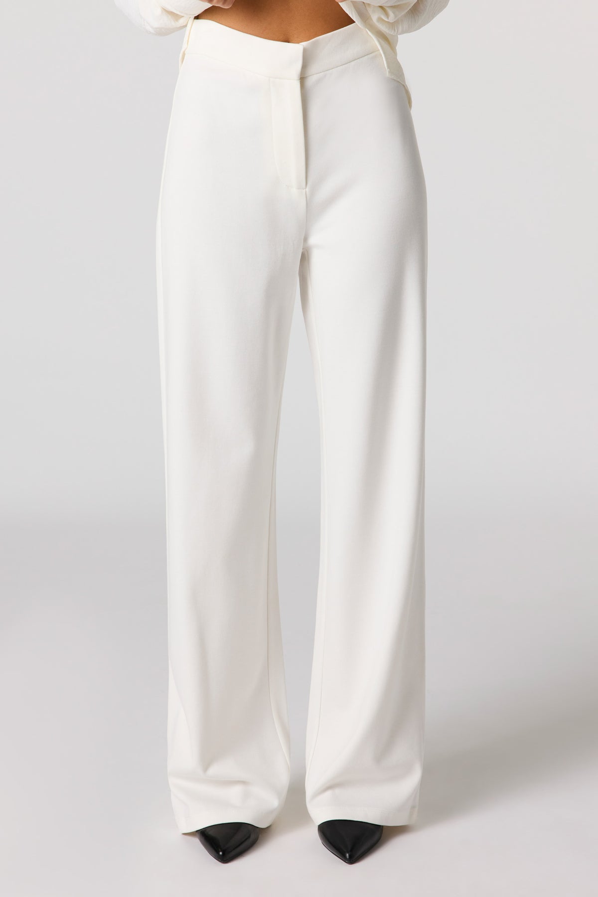Alt View 2. Wide Leg Dress Pant - White