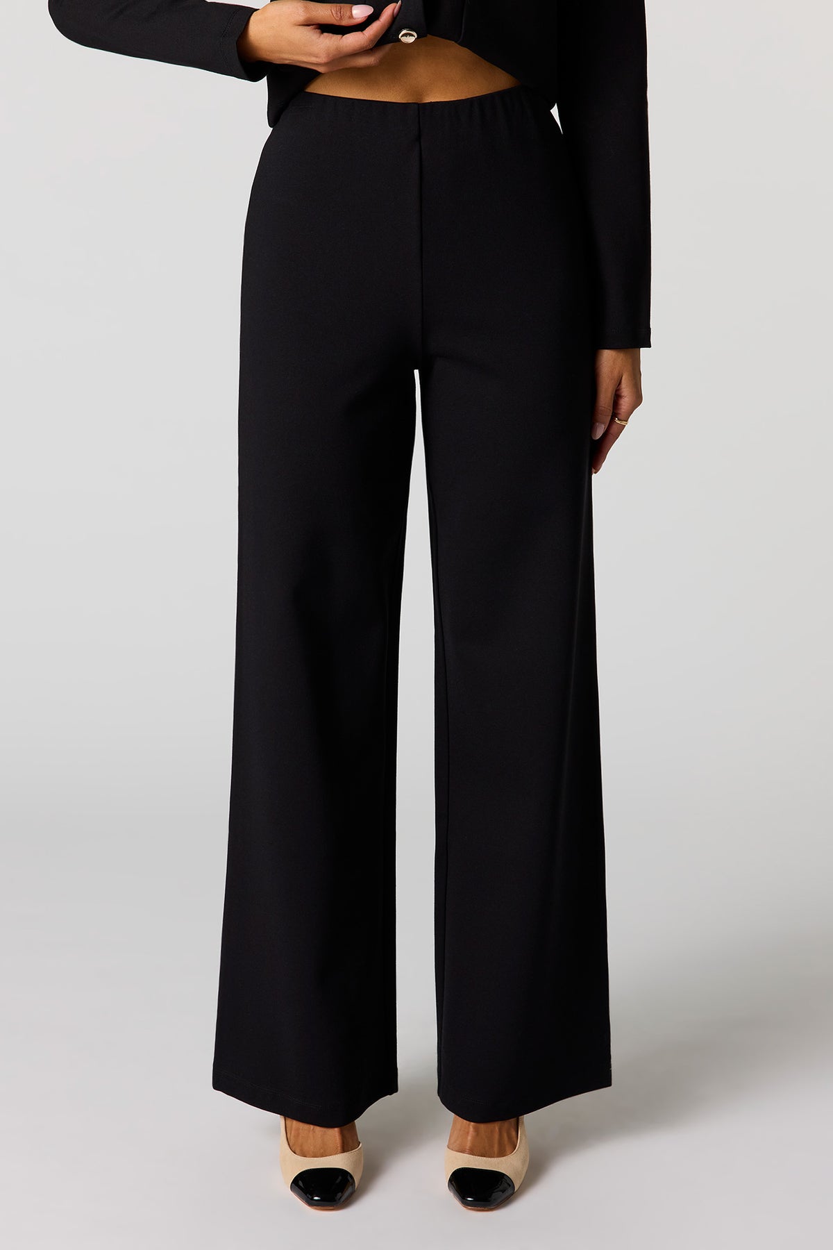 Alt View 2. Wide Leg Dress Pant - Black