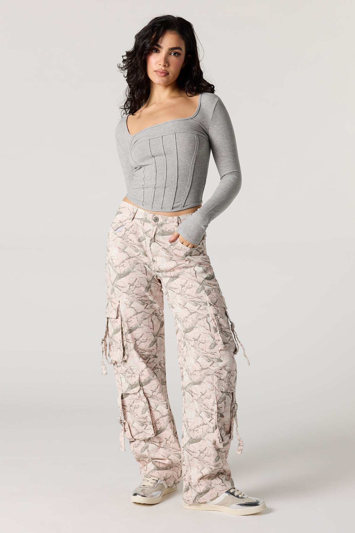 Pantalon cargo avec poches multiples