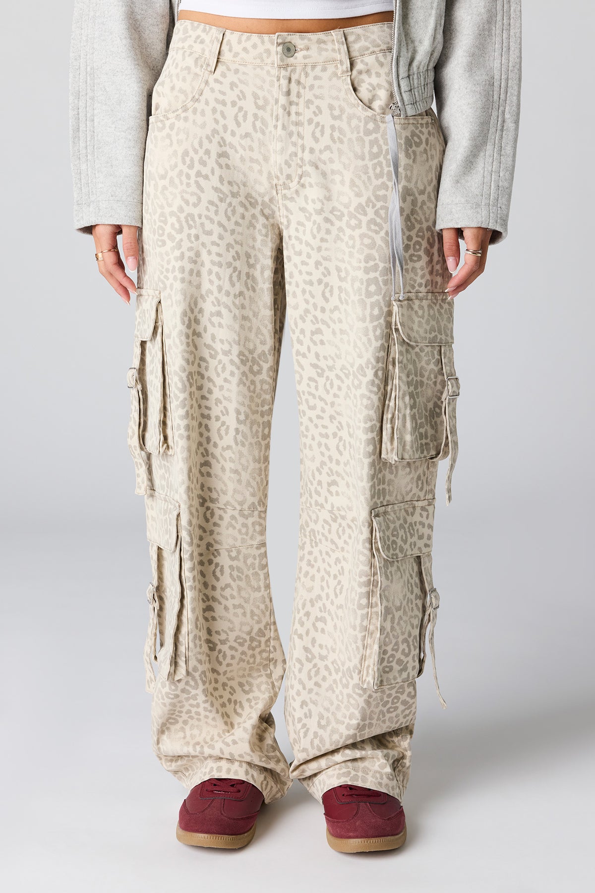 Multi Pocket Cargo Pant - Leopard
