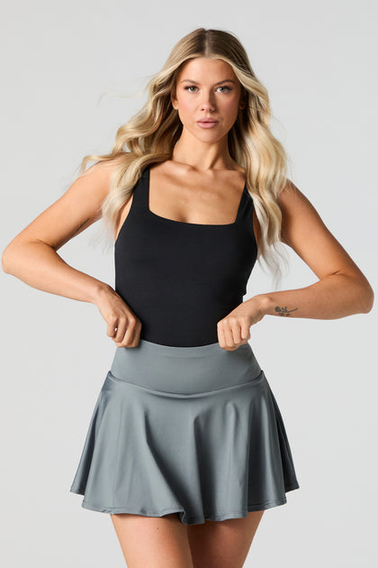 Active Tennis Skirt with Side Pocket