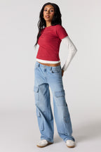 Low Rise Baggy Cargo Jean