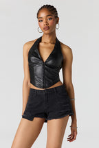 Short en denim déchiré